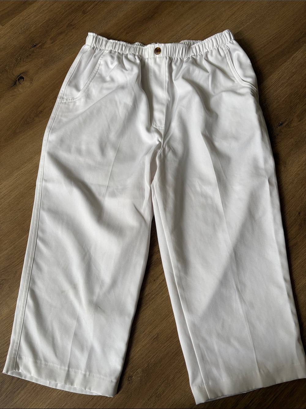 Alia Men's White Elastic-Waist Chinos